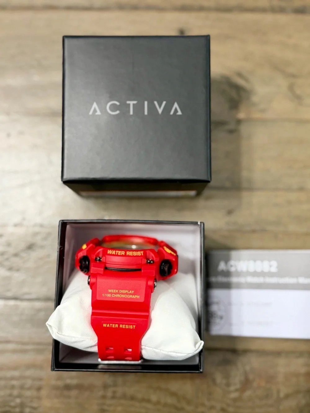 NWT Activa Summit X by Invicta Digital Sport Watch Red Yellow ACW8082-015